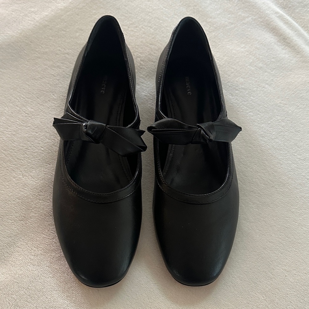Maeve Black Bow Ballet Flats